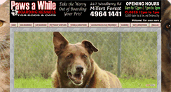 Desktop Screenshot of pawsawhile.dogsites.com.au