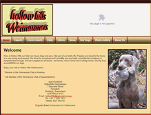 Tablet Screenshot of hollowhills.dogsites.com.au
