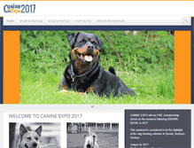 Tablet Screenshot of canineexpo.dogsites.com.au